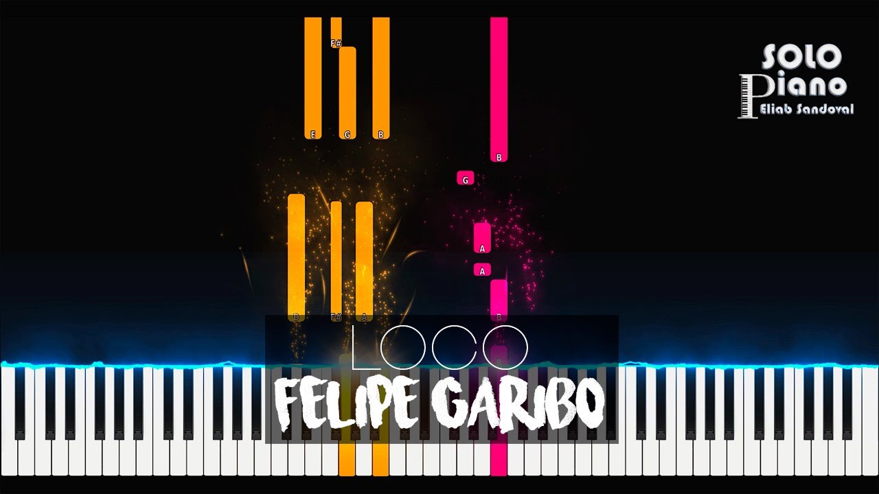 Loco - Felipe Garibo | Easy Piano Tutorial + Partitura