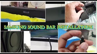Samsung HW-J8500R/ZA 9.1-Channel Wireless Multiroom Curved Soundbar with Wireless Subwoofer SAMSUNG SOUND BAR INSTALLATION