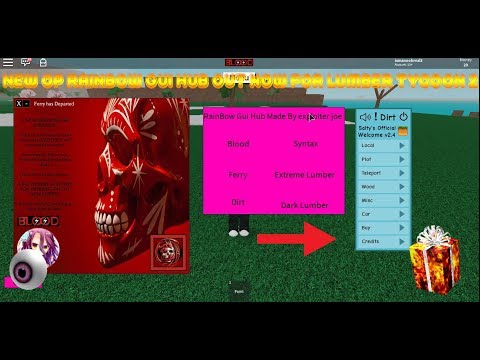 Video NEW OP RAINBOW GUI HUB OUT NOW FOR LUMBER TYCOON 2... - youtube