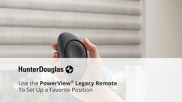 Use the PowerView Legacy Remote to Set a Favorite Position