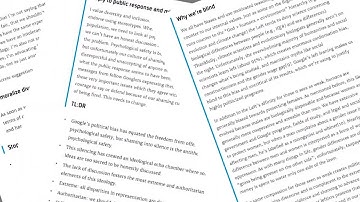 Google Engineer Fired Over Memo