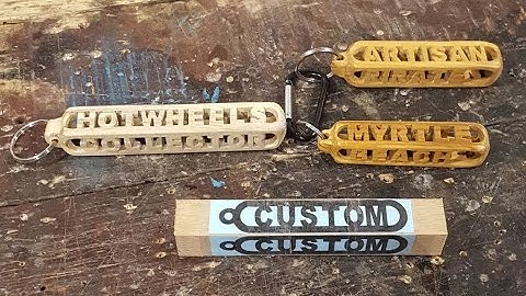 Make Custom Keychains On The Scroll Saw!