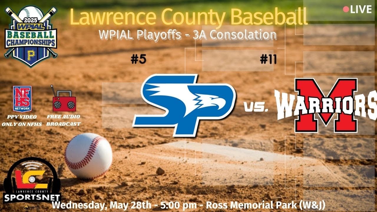 (AUDIO ONLY)#5 South Park Eagles vs. #11 Mohawk Warriors - WPIAL Baseball -3A Consolation-May28,2025