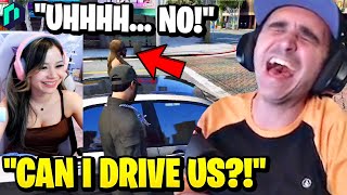 Summit1g Can't Stop LAUGHING at Girlfriend Driving in NoPixel! | GTA 5 RP