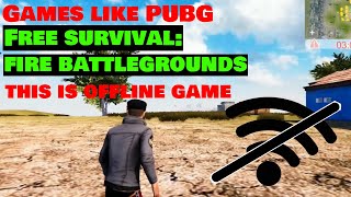 Free survival: fire battlegrounds ✅ Games Like PUBG ✅ Offline Game For Android ✅ Bluestack Emulator screenshot 1