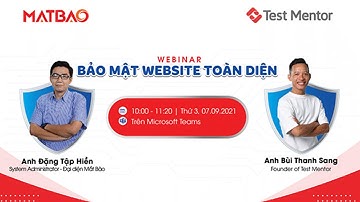 Webinar: Bảo Mật Website Toàn Diện | MẮT BÃO