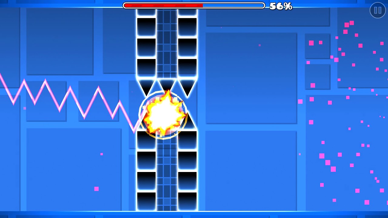 Geometry Dash NEAR IMPOSSIBLE CHALLENGE By: AWESOME ME (Me) - YouTube