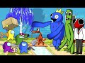 Among us contre rainbow friends  animation drle toonz