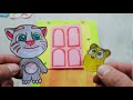 Diy my talking tom 2 paper quiet book  how to play with paper game