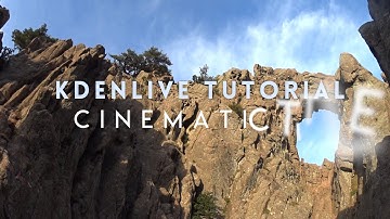 Kdenlive Tutorial - Cinematic title (??) [text effect #15]