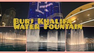 Amazing Largest Water Fountain And Burj Khalifa Lighting Show At Dubai
