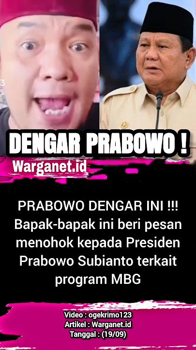 Netizens' sharp message to Prabowo. 19/09 #mbg #freemeal #freenutritiousmeal #prabowosubianto #eat