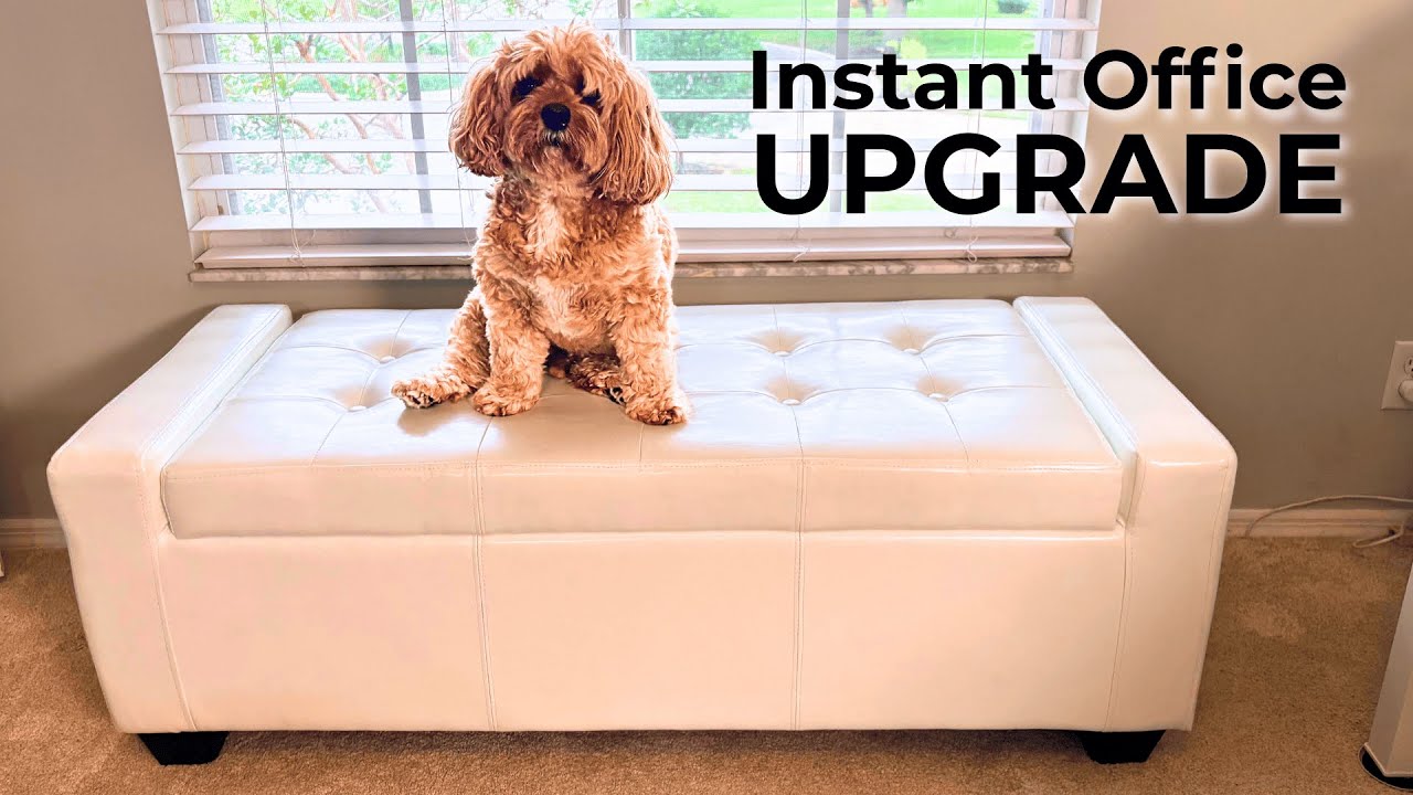 HomCom 51" Storage Ottoman Bench Review and Setup