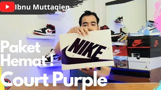 MURAH! KUDU BELI CUY!! | Unboxing Air Jordan 1 WMNS Court Purple / Metallic Court Purple Indonesia