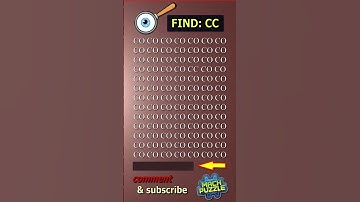 Find CC where? | Brain Teaser IQ Test #shorts #different #puzzles #opticalillusion #quiz