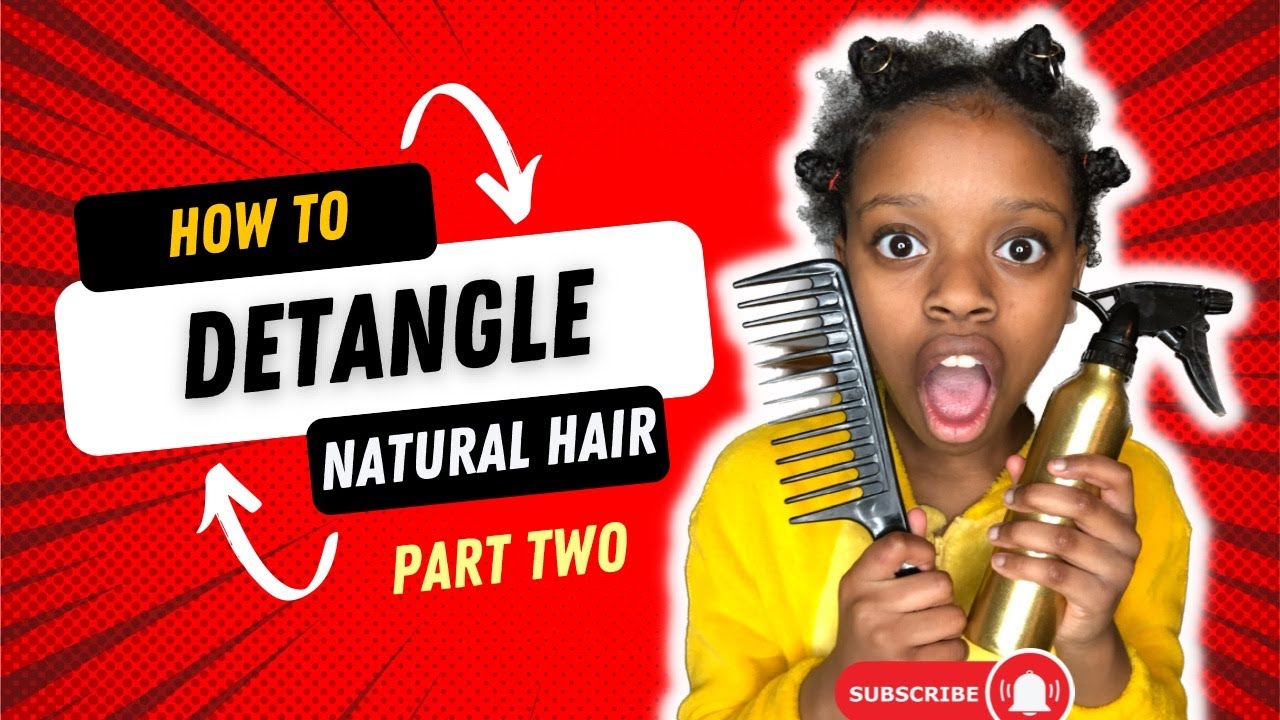 NATURAL HAIR ROUTINES HOW TO QUICKLY DETANGLE & STYLE Curly Hair in 1