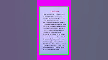 Essay On Environment in English | Environment Essay in English | Short Essay On Environment
