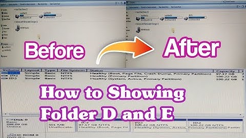 Folder Not Showing in My Computer How To Fixed || How To Showing Folder D or E in Window 7, 8, 10
