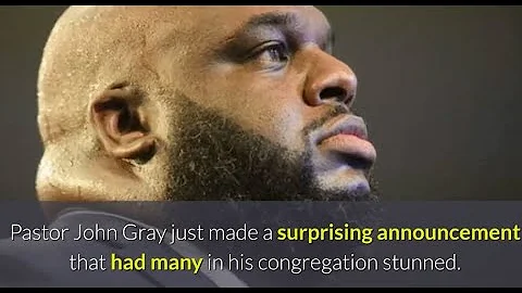 Pastor John Gray and his wife just made a surprisi...