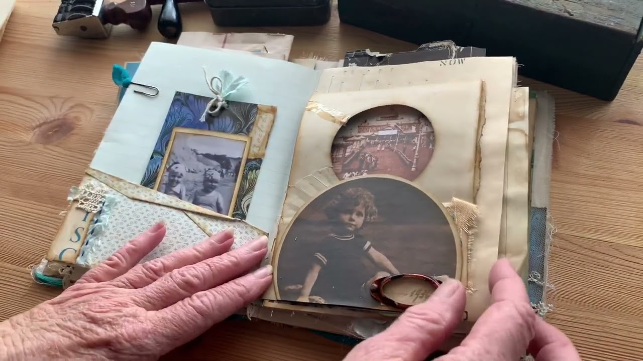 Flip thru.. Beach themed junk journal (Sold)