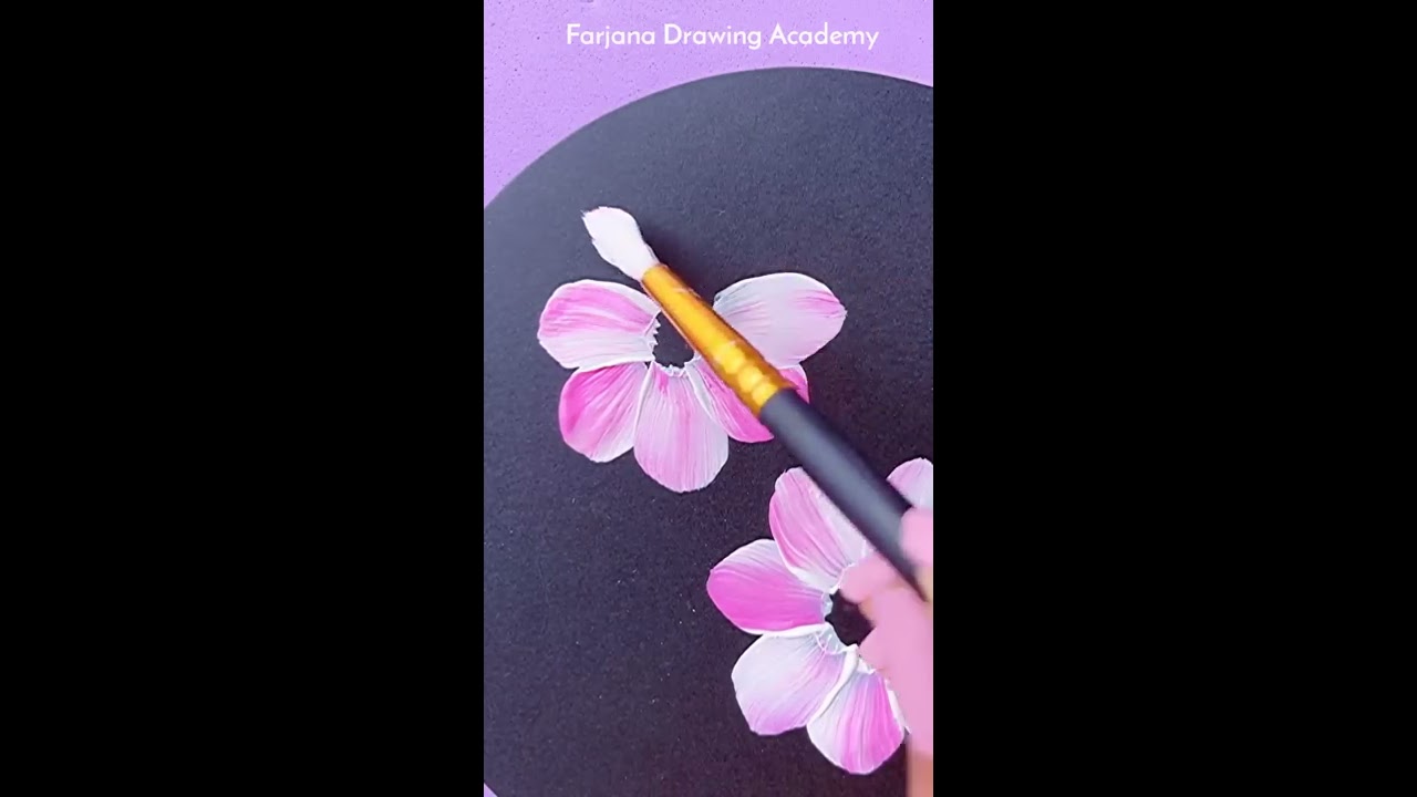 Easy Acrylic Painting For Beginners How To Paint Flowers Tutorials Satisfying
