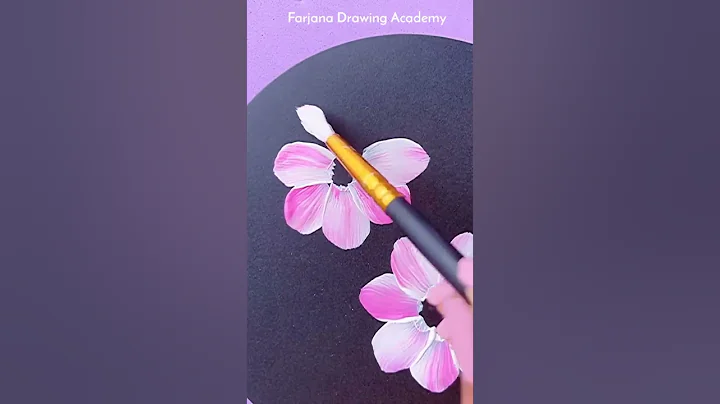 Easy Acrylic Painting for Beginners | How to paint Flowers || Painting Tutorials #Satisfying