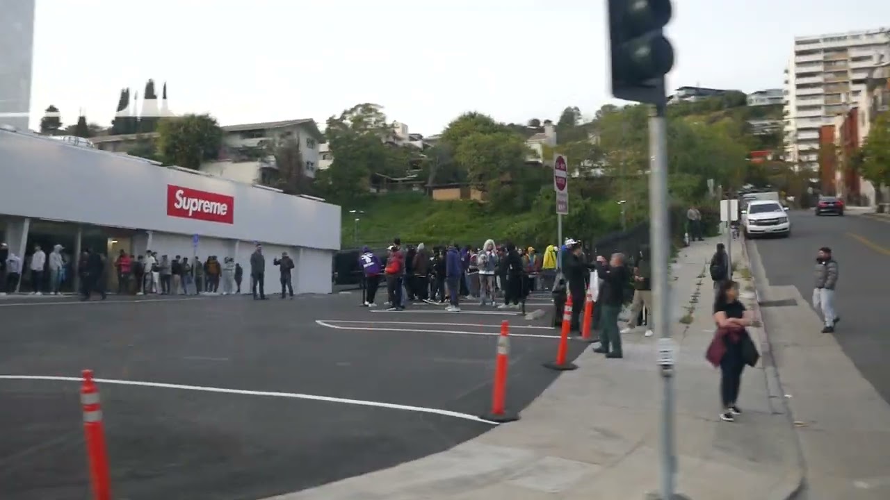 Supreme Store Former Tower Records Sunset Blvd Los Angeles California USA February 16, 2023