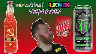 Mountain Dew Goji Citrus Strawberry | Reign Inferno Jalapeno Strawberry | Leninade (REVIEW)