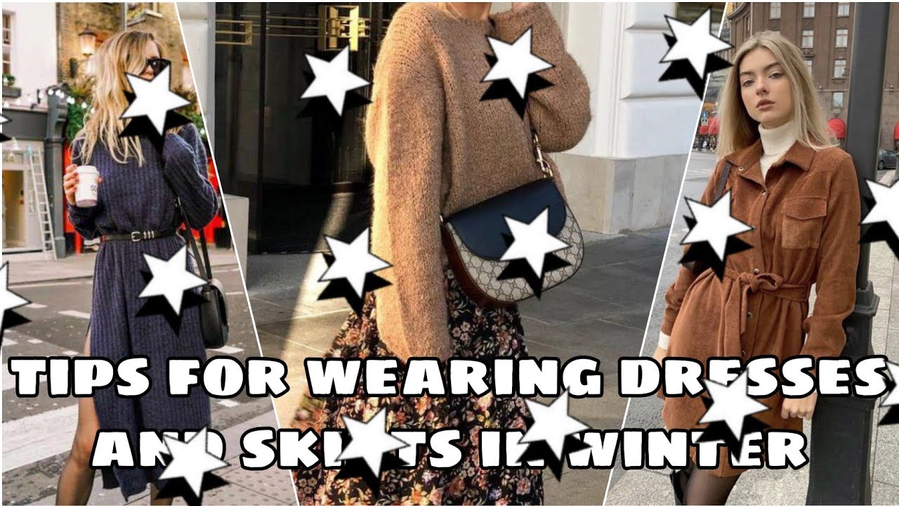 you don't know how to wear dresses and skirts in winter tips for