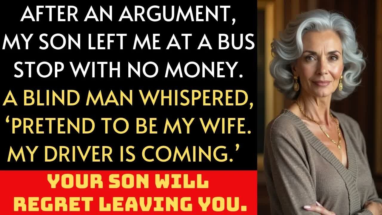 My son kicked me out of the car without any money and said,“I can’t take you anymore.”Then, a man...