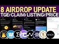 8 Airdrop Today Update | DuckChain Allocation | Wave Wallet | Sigma Airdrop | Sidra &amp; Ice Network