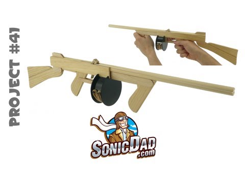 How to Make a Sonic Tommy Rubber Band Gun - SonicDad Project #41