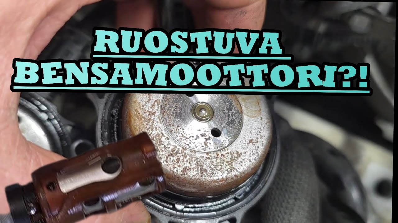 Bensamoottori ruosteessa sisältä?