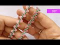 Браслет за 30 минут цветочки из бисера Подробный Мастер класс Beaded tutorial Давай порукоделим