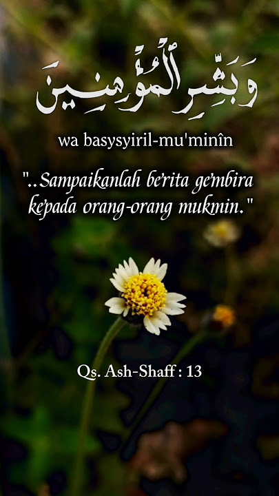QS. Ash-Shaft : 13 (vid 4) Sampaikan kabar gembira #islamiccalligraphy #quransurah #shortsvideo
