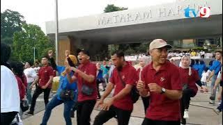 PERBARINDO NTB PERINGATI PUNCAK HARI BPR-BPRS GELAR FUN WALK DI MATARAM 