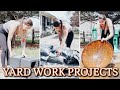 DIY YARD WORK MAKEOVER | OUTSIDE CLEAN UP | HOUSE PROJECTS