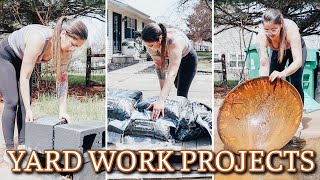 DIY YARD WORK MAKEOVER | OUTSIDE CLEAN UP | HOUSE PROJECTS