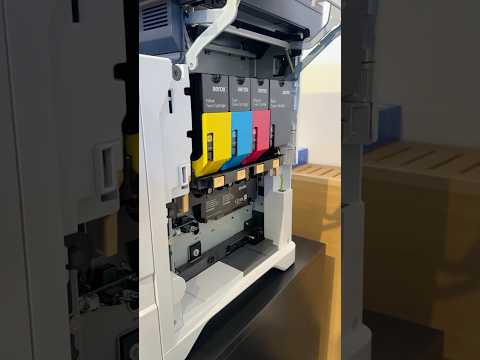 How to replace the waste container on a Xerox VersaLink C615? #howto #printer #xerox #shorts