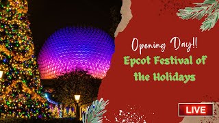 🔴 LIVE Epcot Festival of the Holidays |  Walt Disney World Live Stream 11-26-22