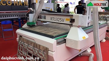 Máy CNC router 1 đầu holztek khoan cắt ván - làm vách ngăn trang trí rt-1325v