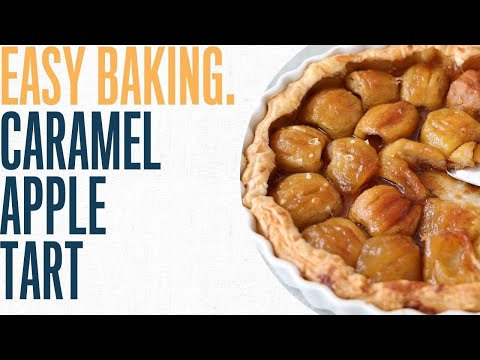 Caramelised apple tart with rum, vanilla and cinnamon, from the video
