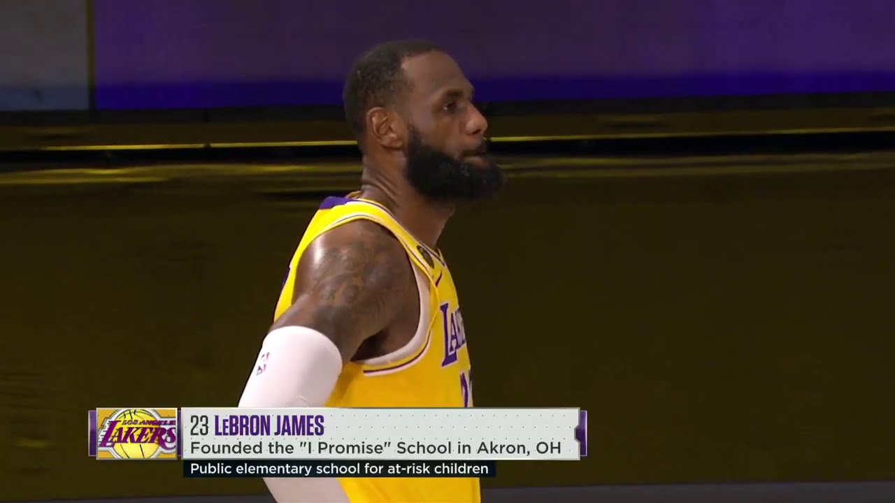 Students & Staff From Lebron's I PROMISE School Were Virtual Fans At The Lakers Game