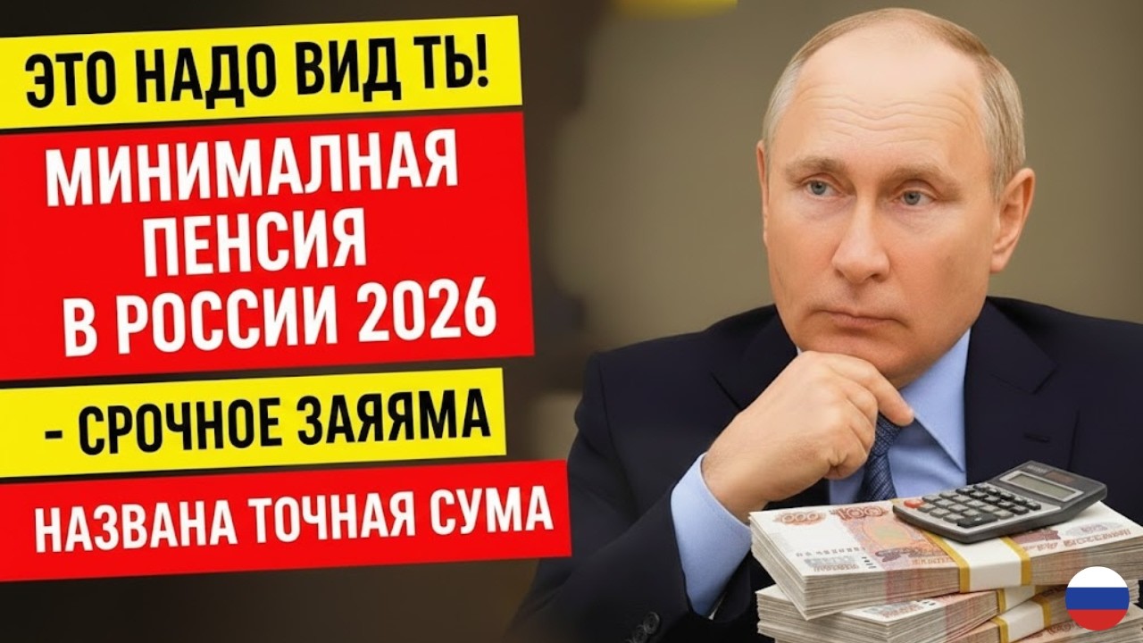 Это надо ВИДЕТЬ! Минимальная пенсия в России 2026 — названа ТОЧНАЯ сумма