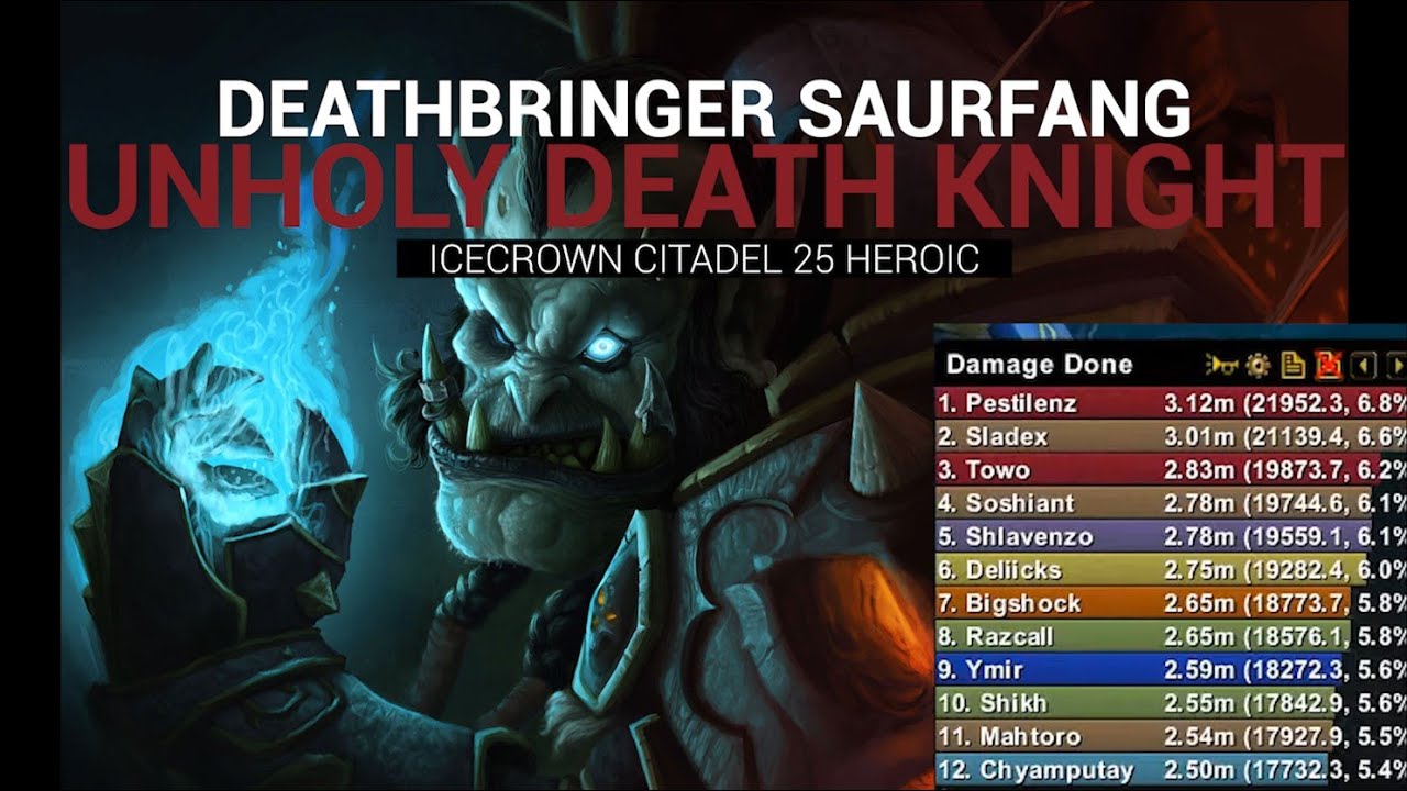 OUT DPSing a BIS Warrior ! Unholy Death Knight | Deathbringer Saurfang ...