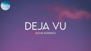 Thumbnail of Olivia Rodrigo - deja vu (Lyrics)