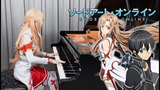 Sword Art Online OP1「LiSA - Crossing Field」Ru's Piano Cover видео