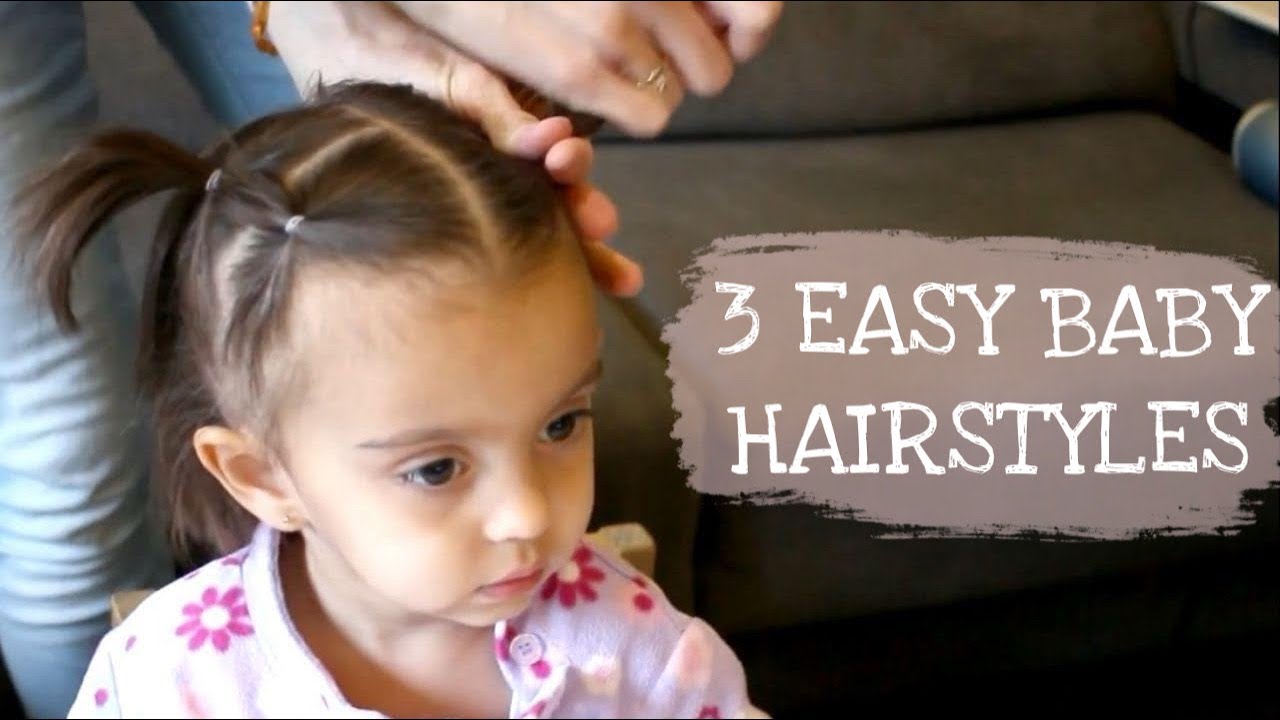 3 Peinados En 5 Minutos Peinados Para Bebes De 2 Anos Cabello Corto Easy Baby Hair Styles Youtube