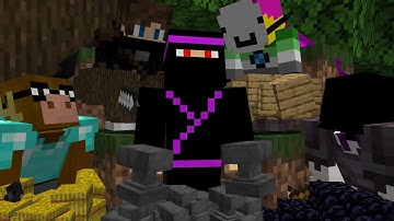 Minecraft Random Item Challenge VS 4 Hunters FINALE