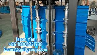 Electric bending machine for trapezoidal roofing sheet